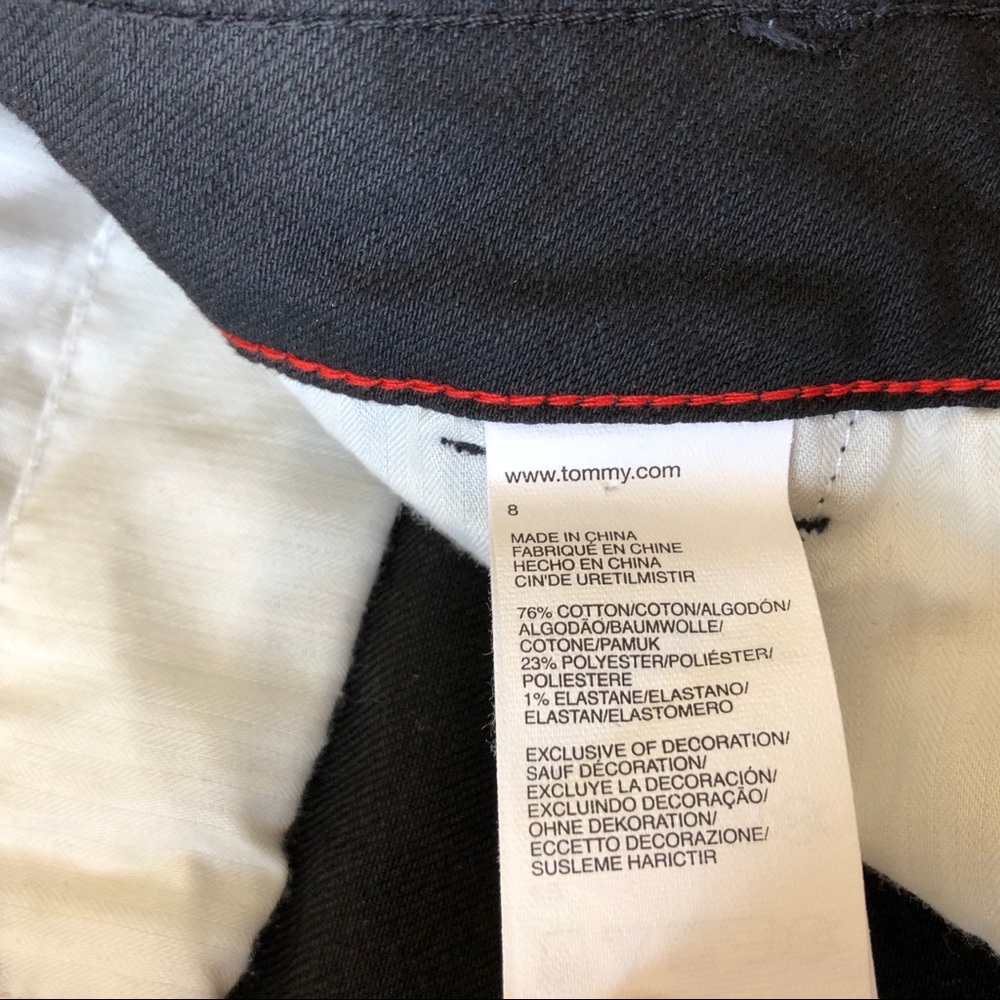 Tommy Hilfiger Relax Fit Black Boot Cut Jeans sz 8 - Picture 5 of 7
